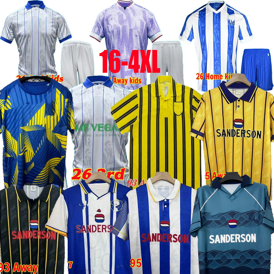 25 26 Sheffield Wednesday soccer jerseys BANNAN Will Vaulks Callum Paterson Michael Smith Tyreeq Bakinson Mallik Wilks 91 92 93 94 95 2025 2026 football shirt
