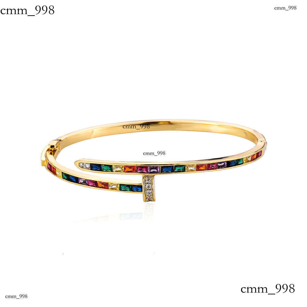 Colorful Full Dia Star Trendy Design Sense Unisex Bracelet Ins Style Jewelry Accessories