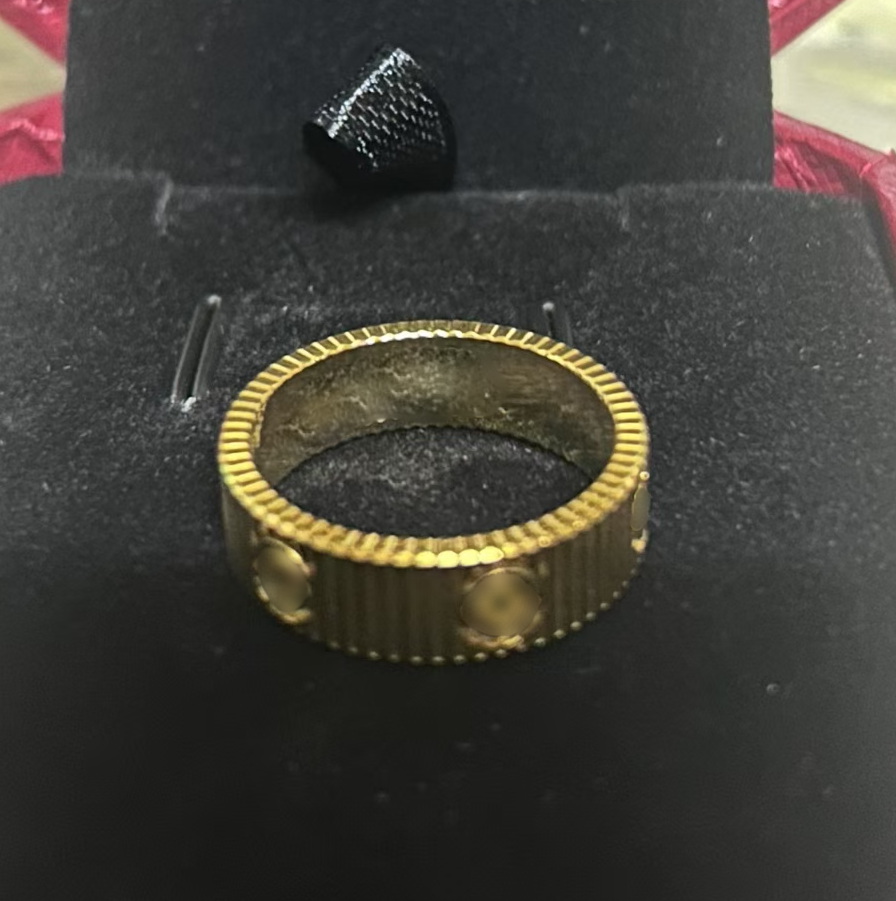 UNLIMITED RING 6.5mm Couple rings woman designer ring for man Gold plated 18 K TOP quality US 56789 size exquisite gift 024A