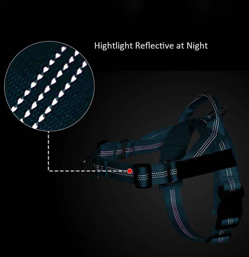 Personalized Reflective Adjustable For small Medium large Dog Harness Vest Training Walking Running