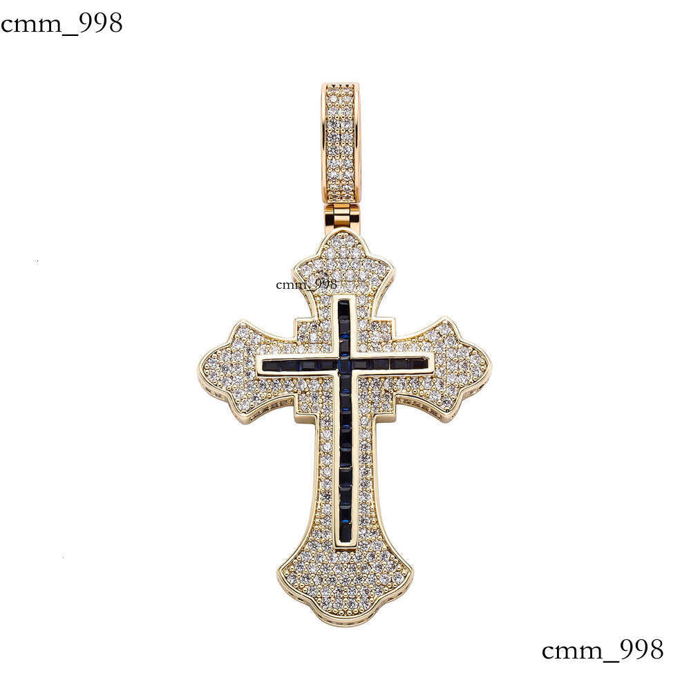 Cross Necklace Unisex Trendy Pendant Personality Full Dia Hip Hop Niche Fashion Accessories
