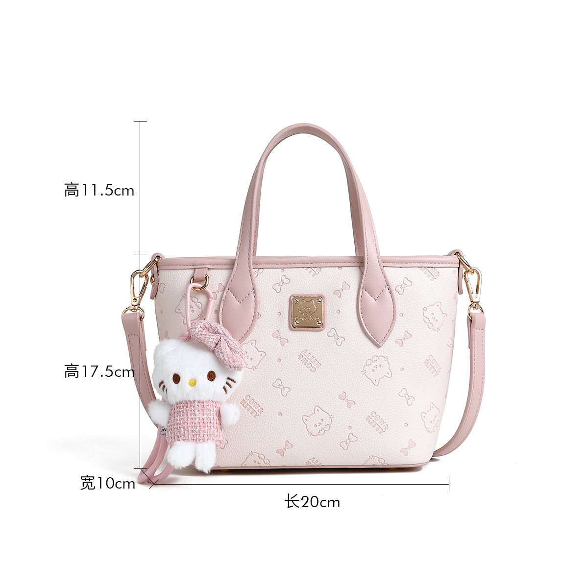 Cow & Kitty designer bag free shipping Cute printed single shoulder tote bag large capacity shopping commuting and versatile bucket bag for woman