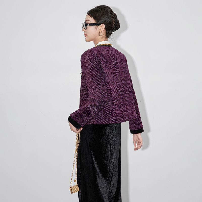 2025 Autumn/Winter New Designer Jacket Top design Exquisite Social Style Short Coat Coarse Floral Short Style New Luxury Women's Fashion