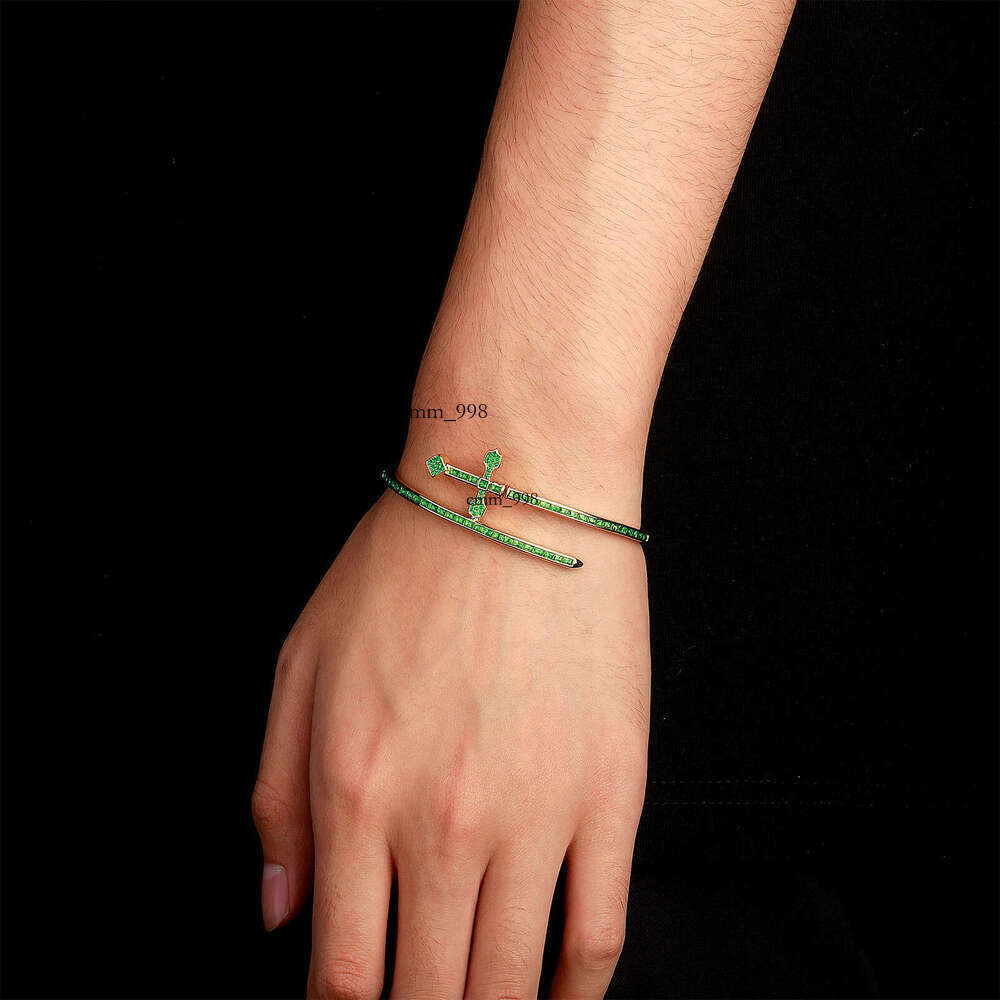 Sword of Justice Bracelet Live Mix and Match Style Textured Metal Cross Simple Color-Retaining Jewelry Accessories