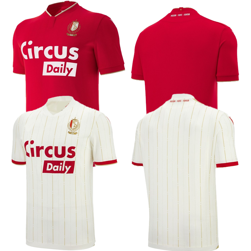 25 26 standard Liege men's football jersey EPOLO NGOY NOUBI HAUTEKIET DOUMBIA FOSSEY SAHABO HAYAO PRICE2025 2026 home and away red football jersey adult team uniform