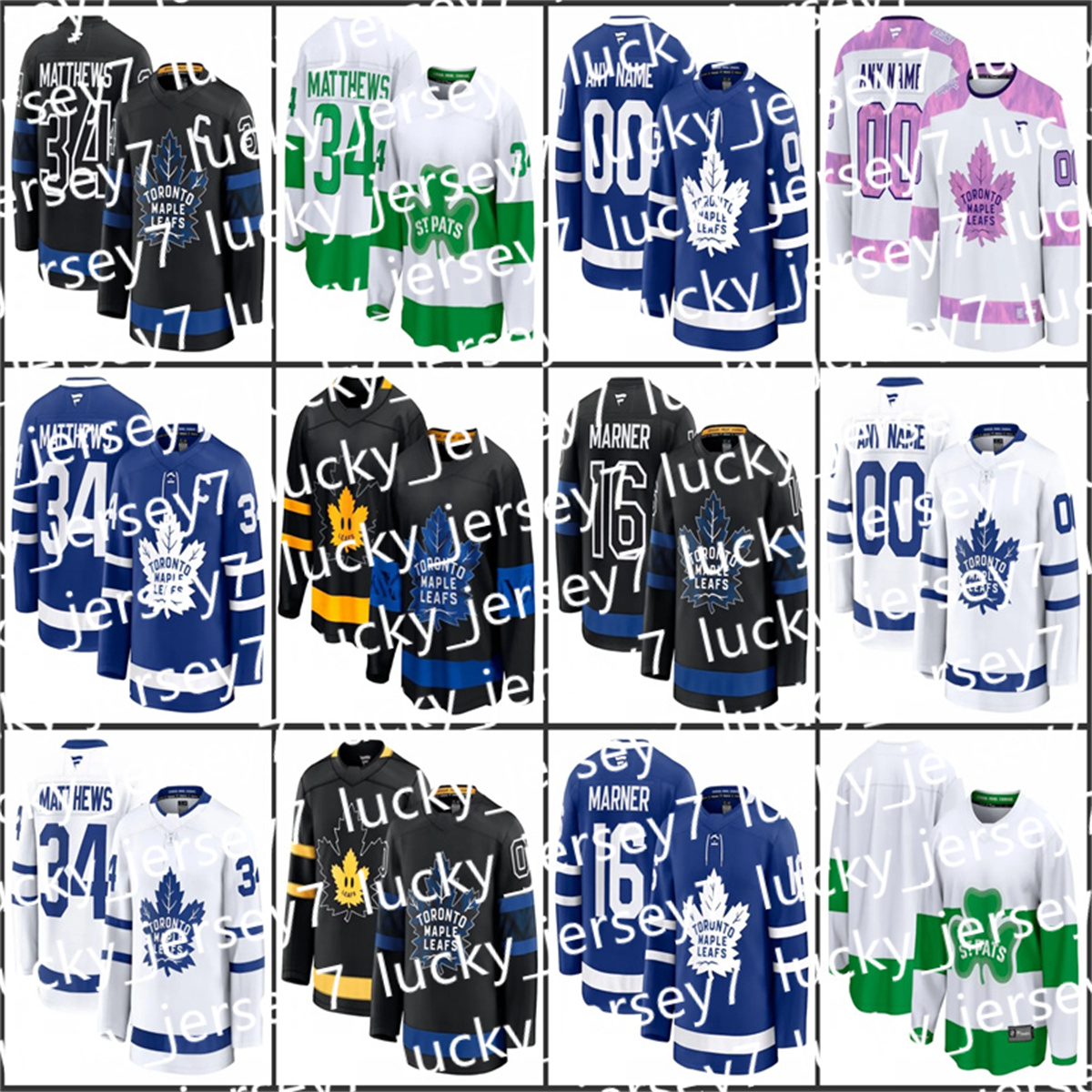 Toronto Auston Matthews Mitch Marner Matthew Knies William Nylander John Tavares Simon Benoit Scott Laughton Brandon Carlo Dakota Mermis Calle Custom Jersey