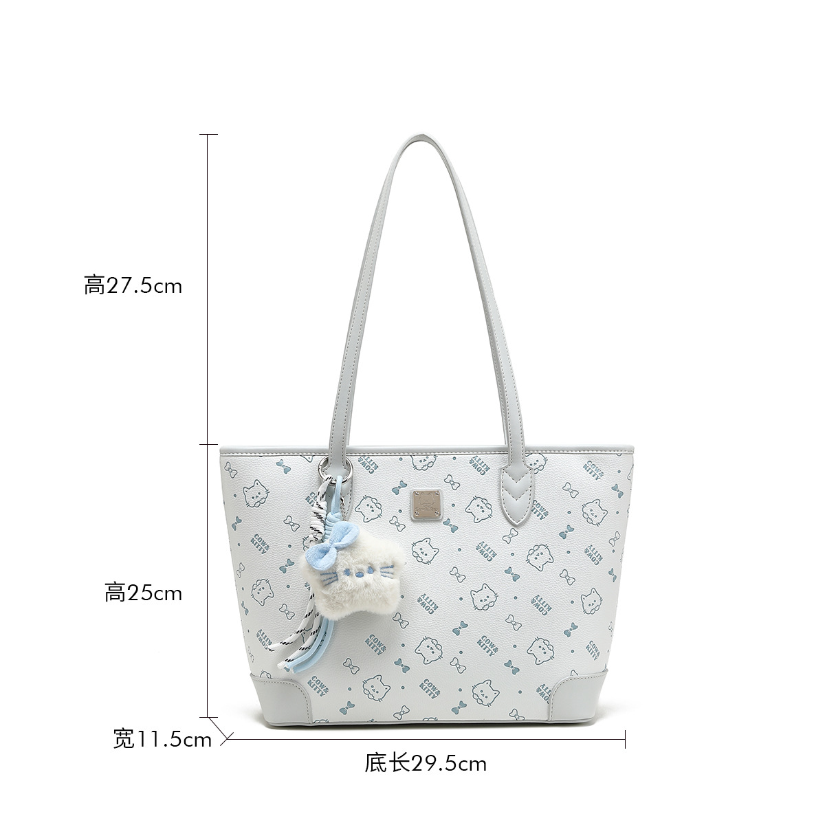 free shipping designer bags Cow & Kitty designer bag free shipping Versatile Large Capacity Commuter Student Handbag Cartoon Printed Tote Bag for woma