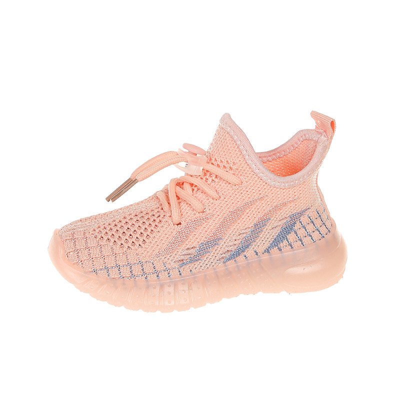 Kids Sneakers Boys Breathable Running Shoes Knitting Girls Teens Mesh Walkfashion Sports Child Toddler Fashion Design Trainers Sizes 21 - 32 W dh19223