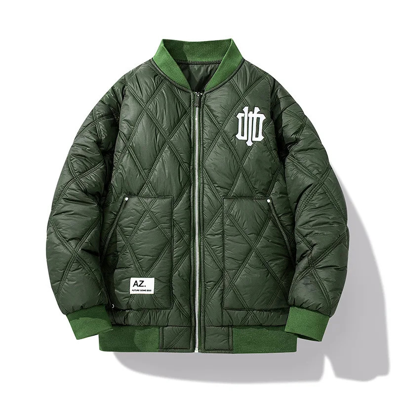 Winter mens cotton jacket standup collar baseball jacket mens cotton jacket 251011