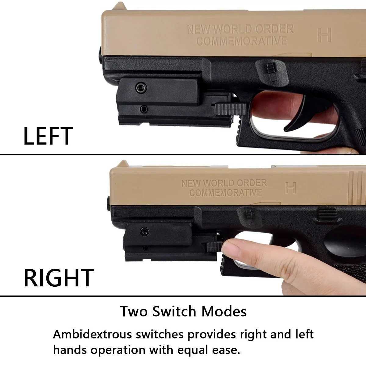 USB Charging Red Green Laser Sight Pointer Airsoft Power Pistol Laser For 11mm 20mm Rail G17 G19 Rechargeable Gun Laser L251011