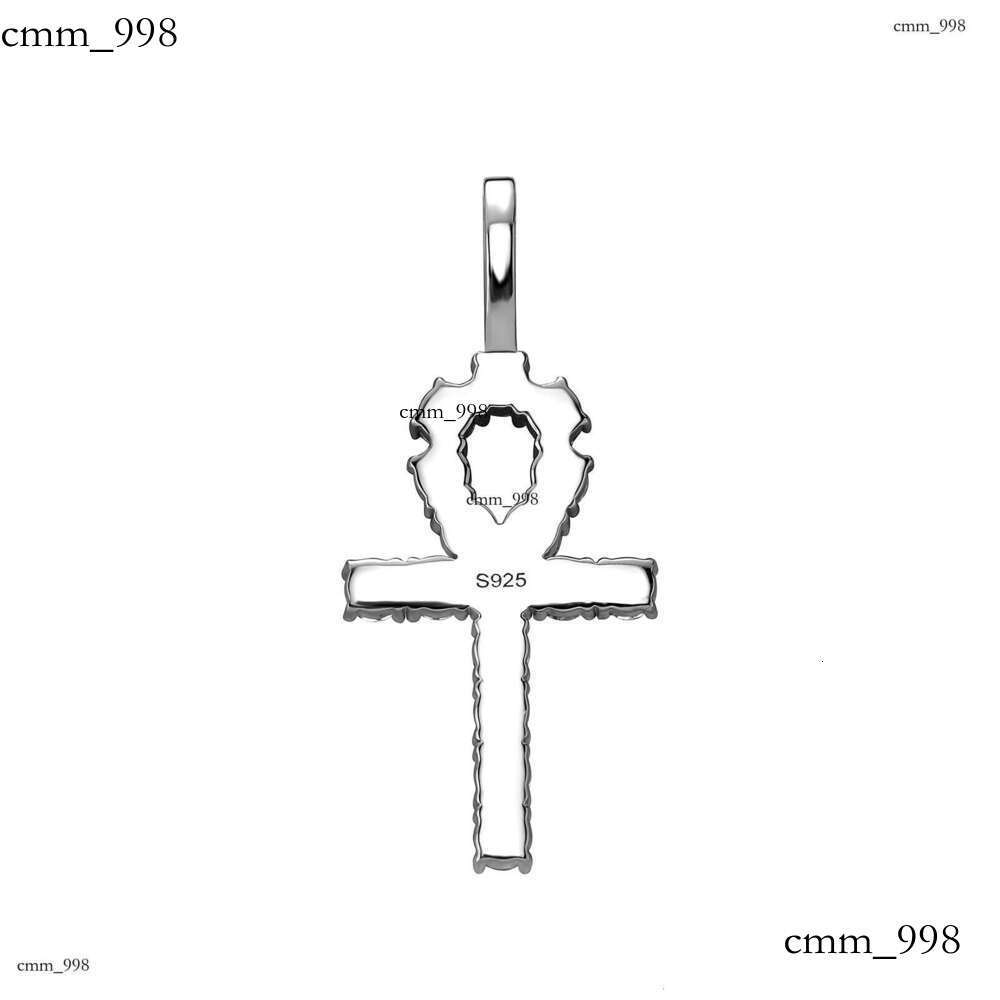 TEMU Hot-Selling Cross Necklace Creative Design Iced Out VVS Moissanite Pendant Gold Jewelry