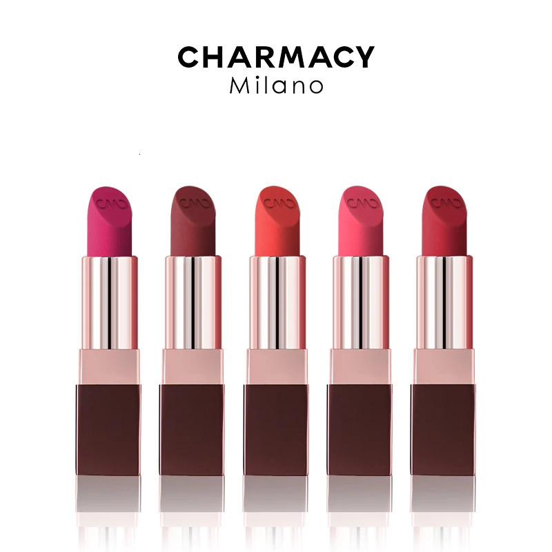 CHARMACY Matte Durable Easy To Wear Lipstick Natural Matte Red Velvet Lip Stick Lip Coloring Makeup Women Beauty Cosmetics 251010