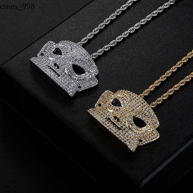New Hip-Hop Sanxingdui Human Face Full Moissanite chain Fashion Necklace Clavicle Chain Jewelry
