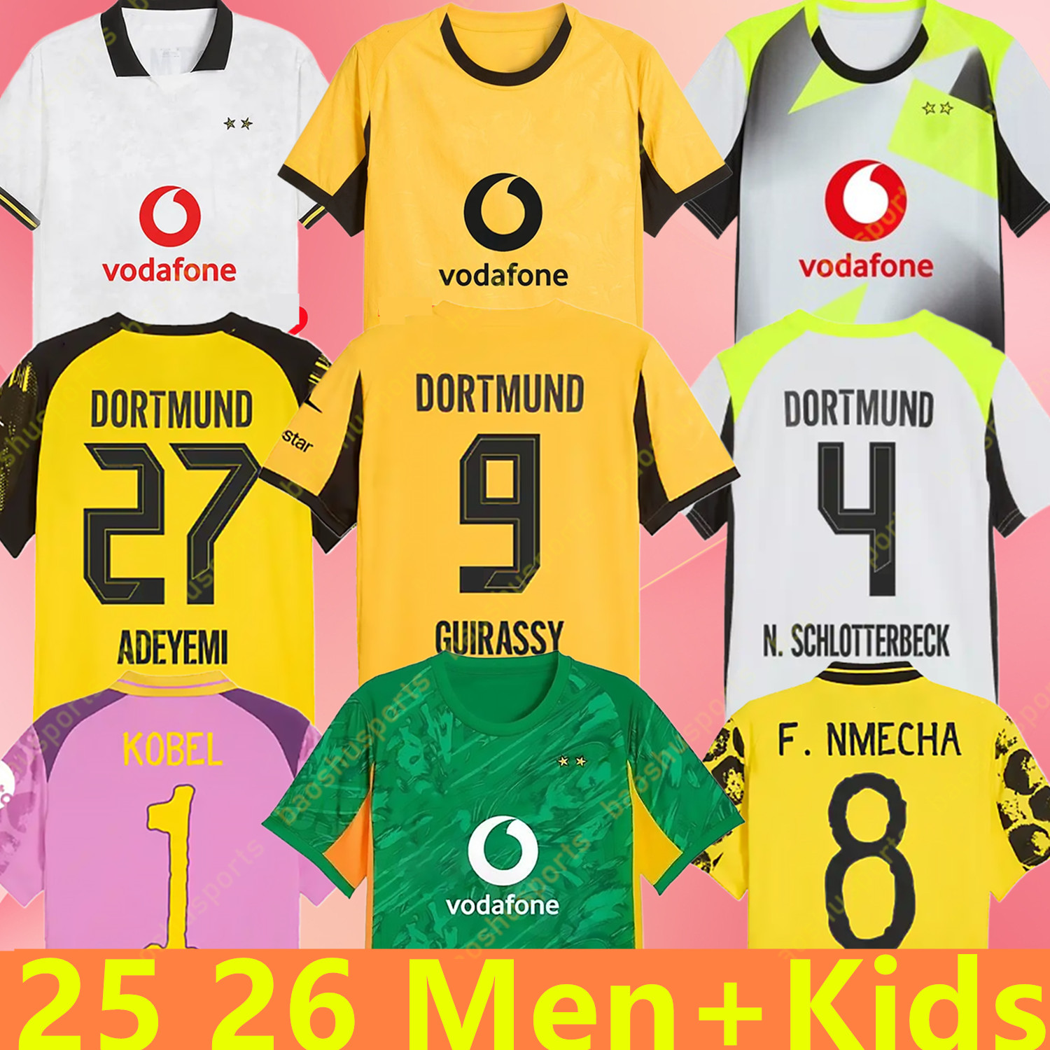 25 26 Soccer Jerseys Beier Anton SANCHO REUS Guirassy HALLER ADEYEMI Footall Shirts 2025 2026 Men Kids Player Fans Sule Fullkrug Adeyemi BRANDT KOBEL