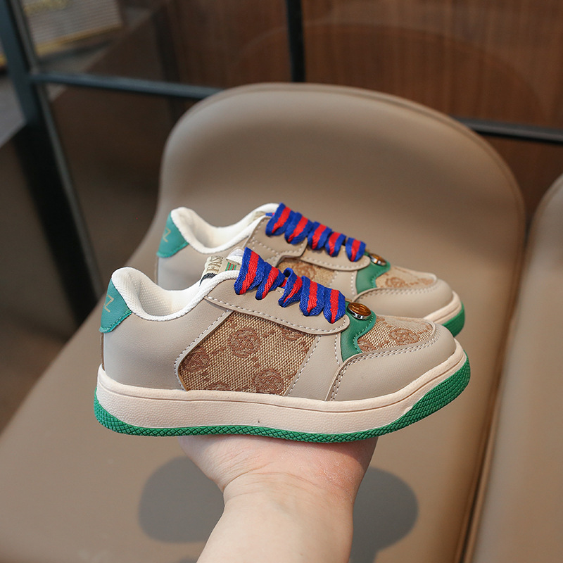 Designer Kids Sports Shoes Children's Skateboard Shoes Boys Fashion Casual Toddlers Sneakers Kidsnest For Girls Sizes US6C-US4Y K01039