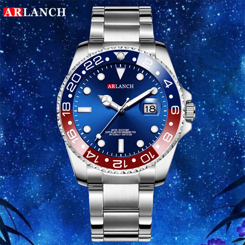 ARLANCH Sell Men Quartz Steel Watch Luminous Date Analog Casual Sport Watch Business Waterproof Watch Male Relogio Masculino 251011