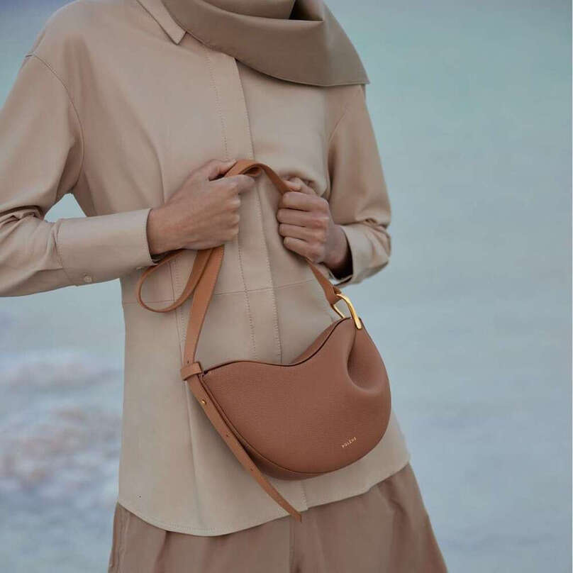 designer bag Luxury bag French Niche Brand Pol Color Matching New Women's Tonca Pea Genuine Leather Shoulder Crossbody fashion Bag