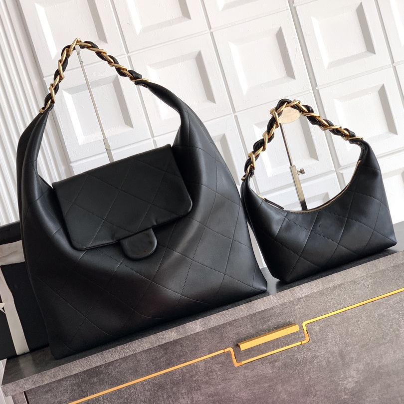 10A Designer Bags Extra Large Hippie hobo bags Women's Shoulder Calfskin Flap real leather Luxury Chain Bag Woman Luxurys handbags