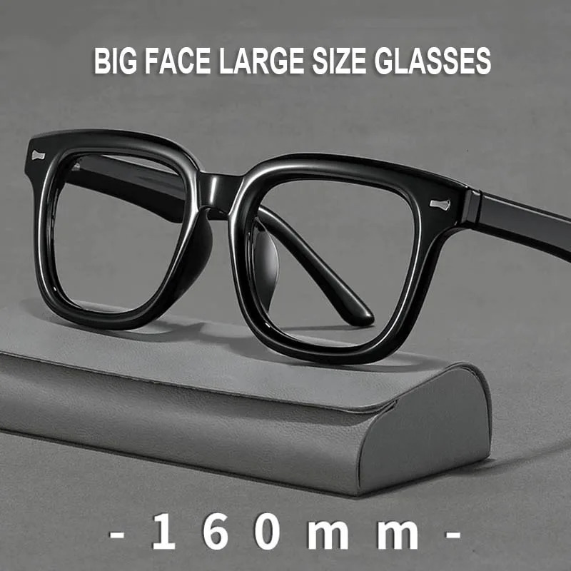Big Face Glasses Frame 160mm Thick Frame Men Women Large Size Eyeglasses Frame Optical Prescription Glasses 251009