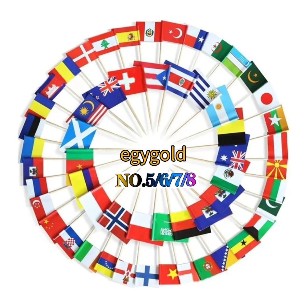 Polish Flag 7L egygold Flag Accessories 12 24cm OSCAM European Handheld Flag Pendant 251010