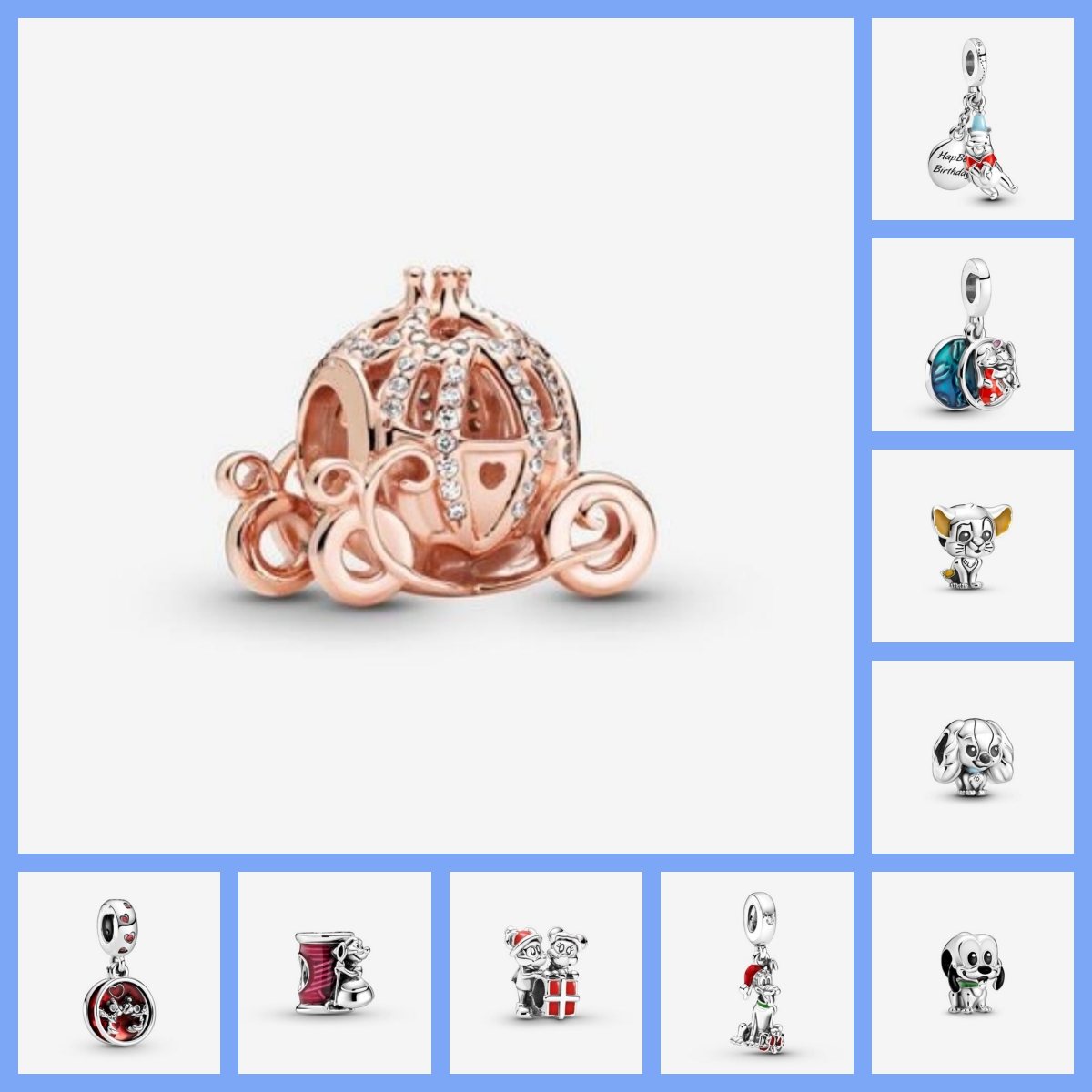 Charms Bracelet Charm:Bear, dog, cat Charm Suitable for Women's Bracelet DIY Charm Christmas Valentine's Day Charm