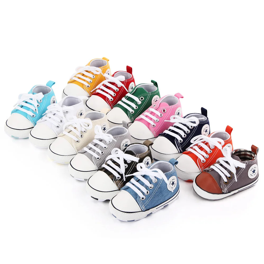 Baby Shoes Boys Girls Classic Canvas Casual Sneakers born First Walker Toddler Soft Sole NonSlip Walking Shoes D2486 251011
