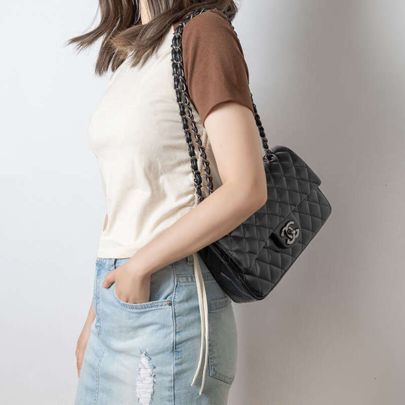 designer bag Luxury bag designer bag CF Classic Quilted Chain Versatile Genuine Leather Crossbody Small Style High-Quality Texture Women's Bag