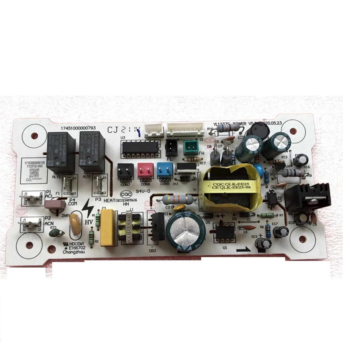 YL1237S 17451000000793 Changzhou E166702 Water Dispenser Board 1716300000120