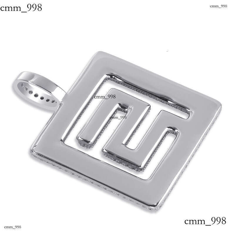 Migos Style Live Streaming Hot-Selling Men's Symbol Brand Solid Pendant Moissanite chain Trendy Necklace Accessory
