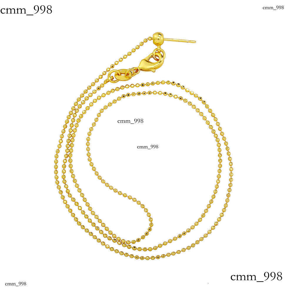 Gold-Plated Necklace Jewelry for Women, Long-Lasting Color, High-End Niche Clavicle Chain, Sterling Silver Imitation Chain