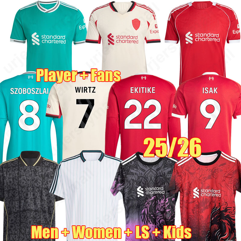 3XL ALLISTER WIRTZ 25 26 Mohamed DARWIN SZOBOSZLAI CAICEDO soccer jerseys WIRTZ EKITIKE 2025 2026 ISAK DIOGO J football shirt GAKPO CARVALHO men Kids kit uniforms