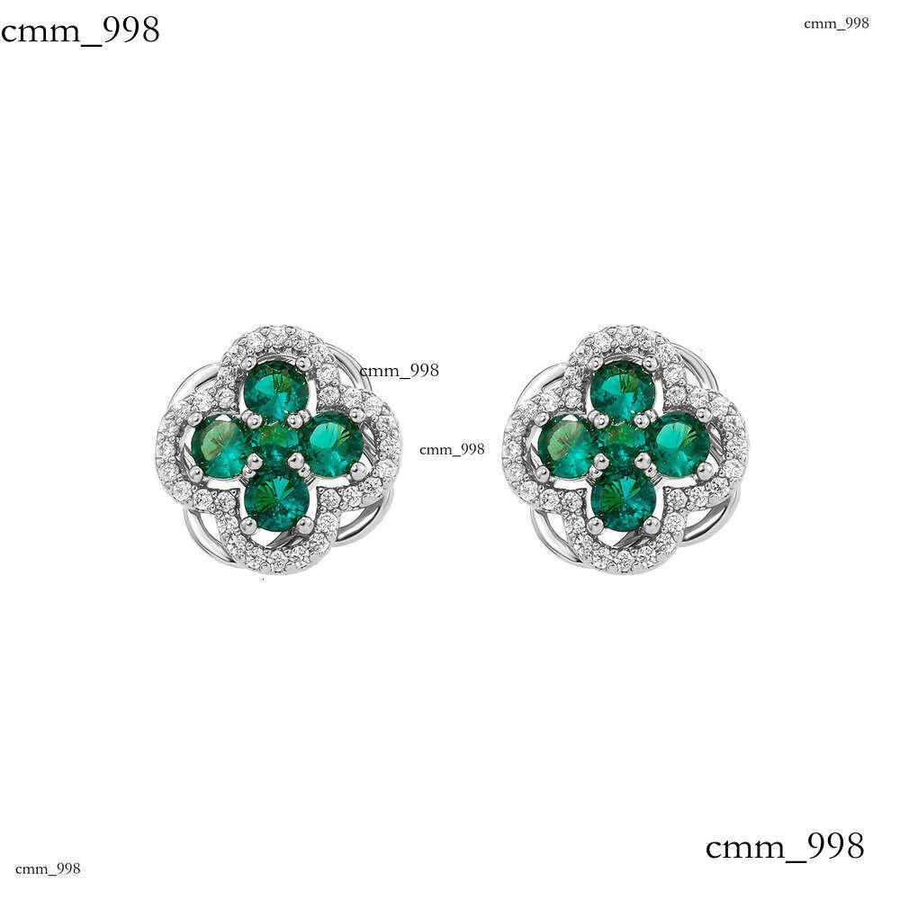 Chunhe Jingming Exquisite Earrings French Classic Fashion High-end Sense Jewelry Sterling Silver Zircon Temperament Trendy Cool Ear Hoops