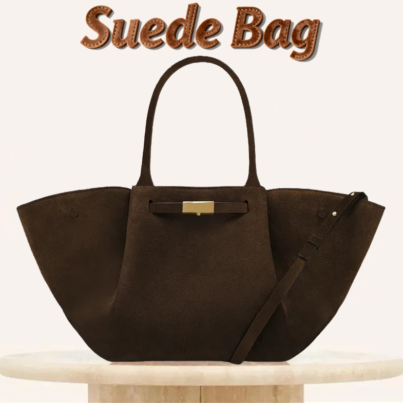New York Suede Bag Designer Bag Tote Bag Luxury Simple Elegant French Modern Urban Chic Style Leather Multiple Functions Handbags 002