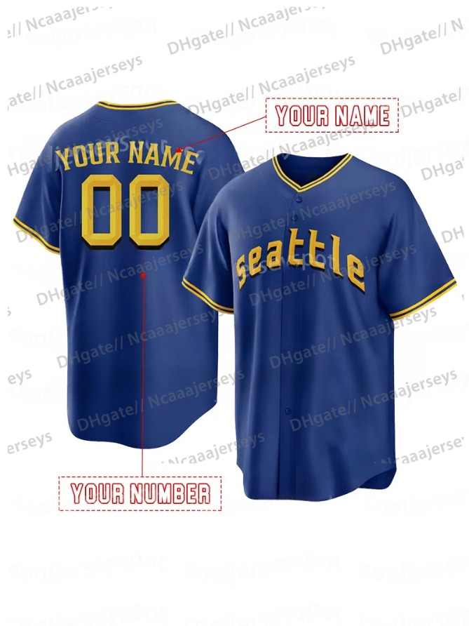 Ichiro Suzuki Custom Baseball Jersey Stitched Personalized Ken Griffey Jr. Customized Jerseys Support Custom Any Number Name31