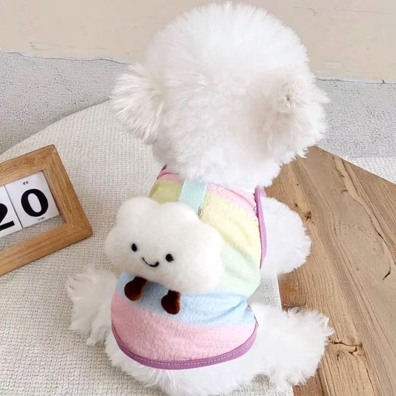 T1592 Yorkshire Terrier Clothes Ultra Small Autumn Puppy Autumn High Value Outing Maltese West Highlands Leash Ring