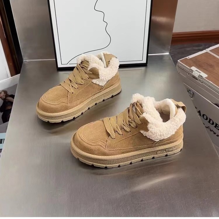 New free shipping designer boots for womens snow boots khaki brown beige New Fashionable Thick Bottom and Velvet Thick Warmth Versatile Snow Boots