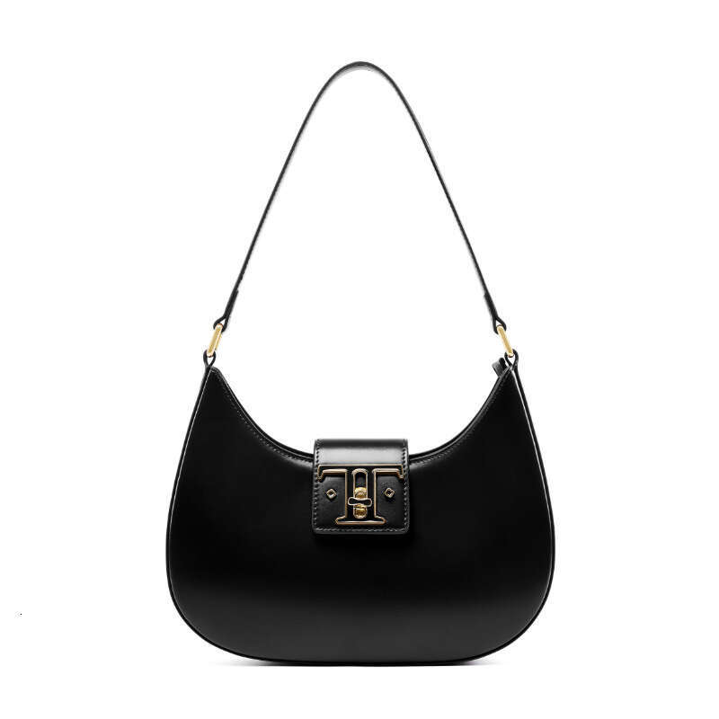 Luxury bag Genuine Leather Niche Designer High End Underarm Moon New French Style Versatile Shoulder Women s Bag