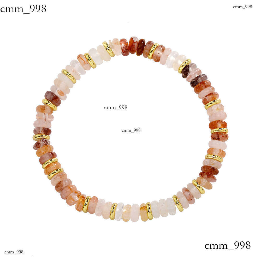 Natural Stone Beaded Necklace for Women 2024 Light Electroplated Real Gold Niche Pearl High-end Simple Bracelet