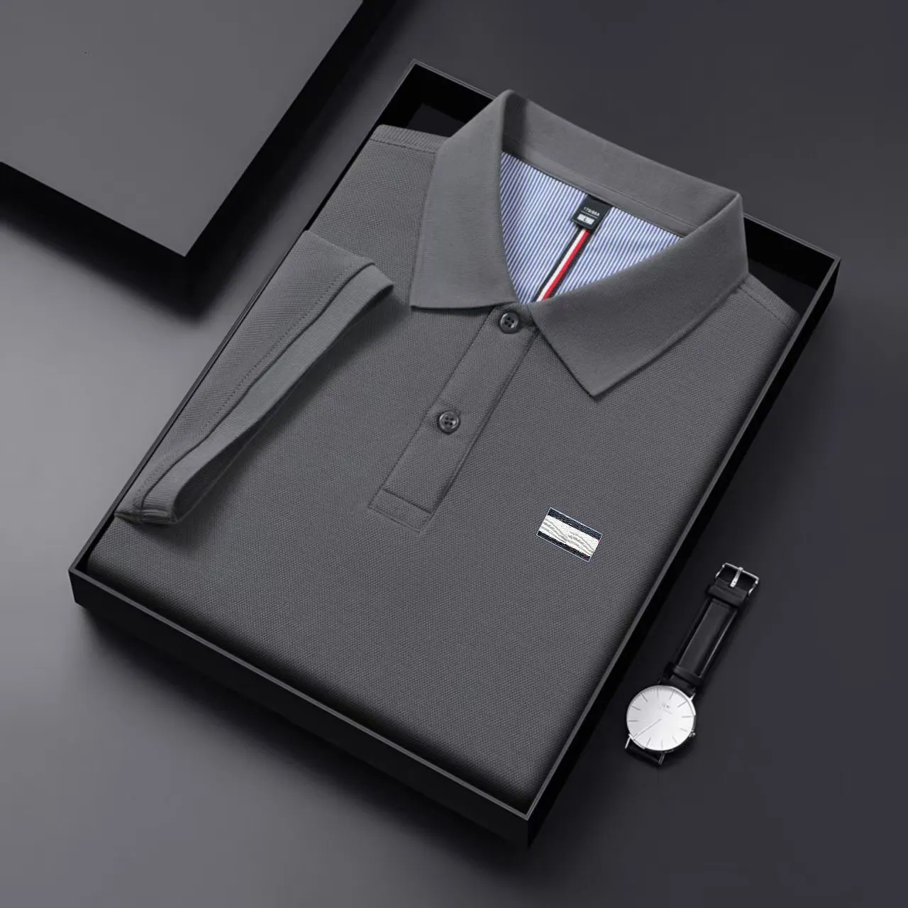 Polo Shirt designer Luxury Mens t shirt tommies hilfigerly Short sleeve tee high quality Business tommyy polo men Clothing tops Casual Embroidery Polo Cotton t Shirt