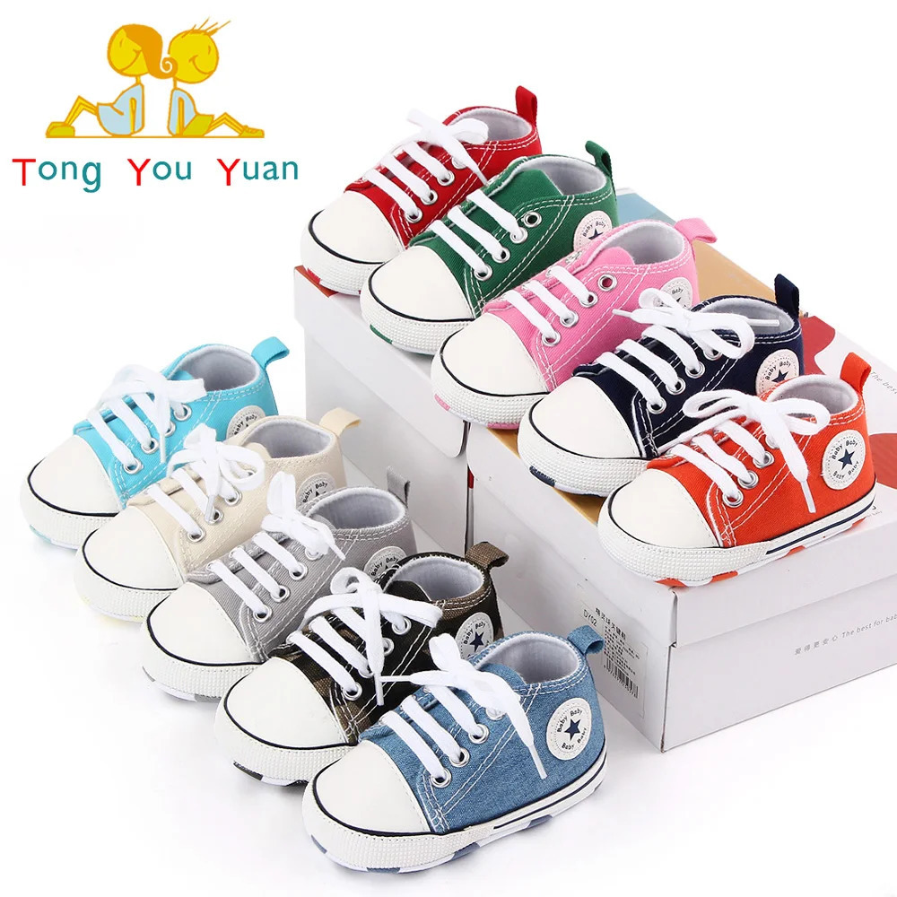 Baby Shoes Boys Girls Classic Canvas Casual Sneakers born First Walker Toddler Soft Sole NonSlip Walking Shoes D2486 251011
