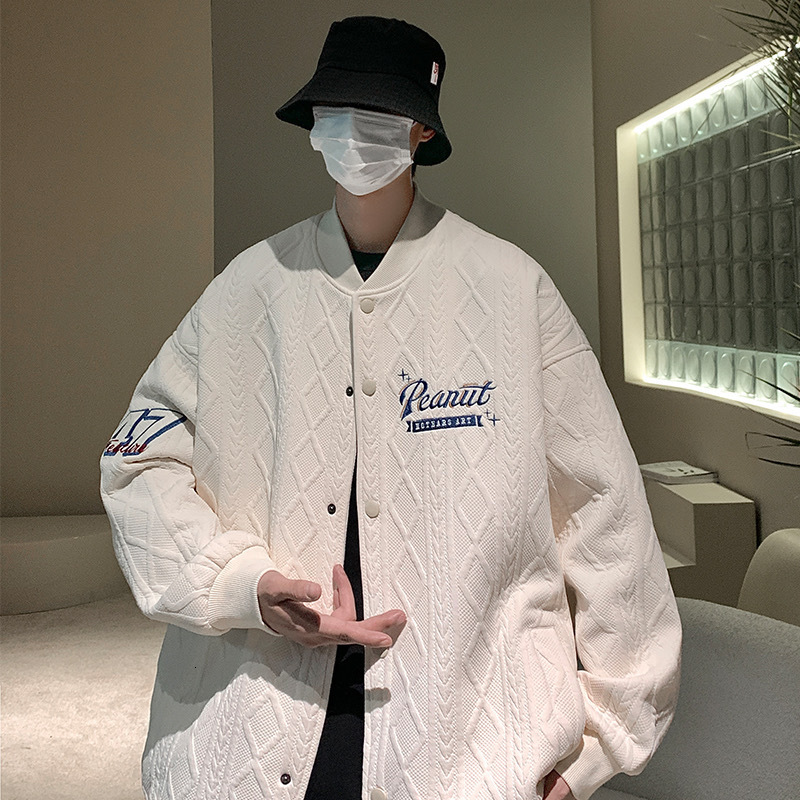 Trendy Jacket Men American Baseball Jacket For Men Spring And Autumn Outerwear Trendy Japanese Style Cool And High-end Feel Korean Version Designer Jacket For Men