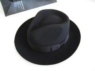 Wool Fedora Hat Unisex Felt Fedoras Hats Adult Fashion Trilby Hats Headwear Wool Fedora Trilby Hats Mans Cap B8130 251009 - view 3