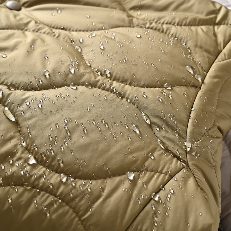 Lightweight Casual Cotton Jaet Mens Autumn Winter Faion Ci Sle Stand Collar Overstuffed Bread Cotton Coat 251011