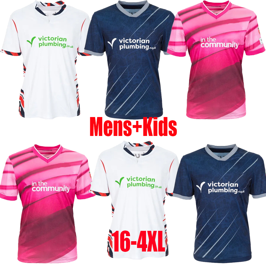 25 26 Boltons WaNdErEres Soccer Jerseys COLLINS SCHON CHARLES MCATEE DEMPSEY MORLEY SCHON SHEEHAN 2025 2026 Boltons football shirt