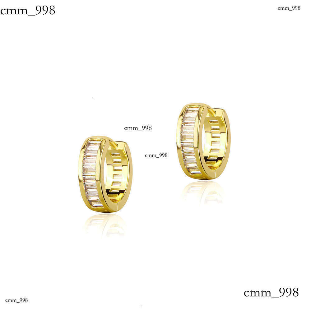 New Square Dia Elegant Simple High-end Sense Ear Buckle Geometric Earrings for Women Hoop