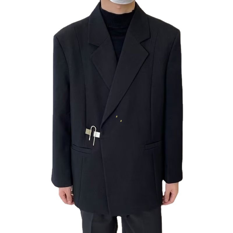 k1691 Middle-Aged Men's Casual Suit Jacket - Autumn Single-Breasted High-End Fashion