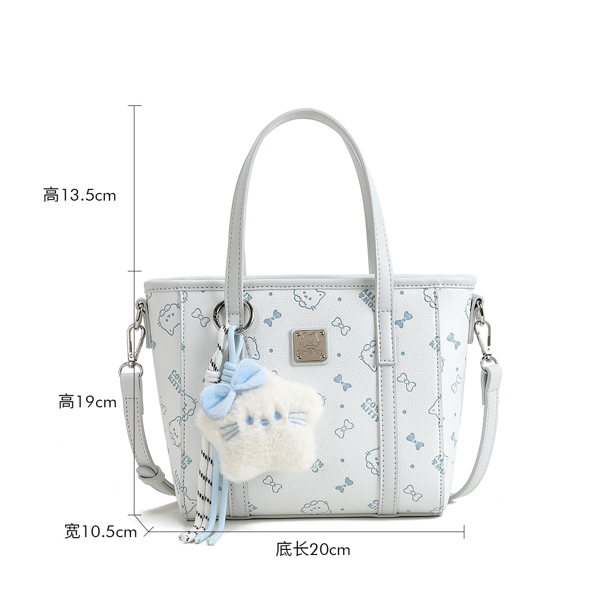 Cow & Kitty designer bag free shipping 2025 new light luxury cute printed cross body bag fashionable gift bag hanging small square bag for woman pink 