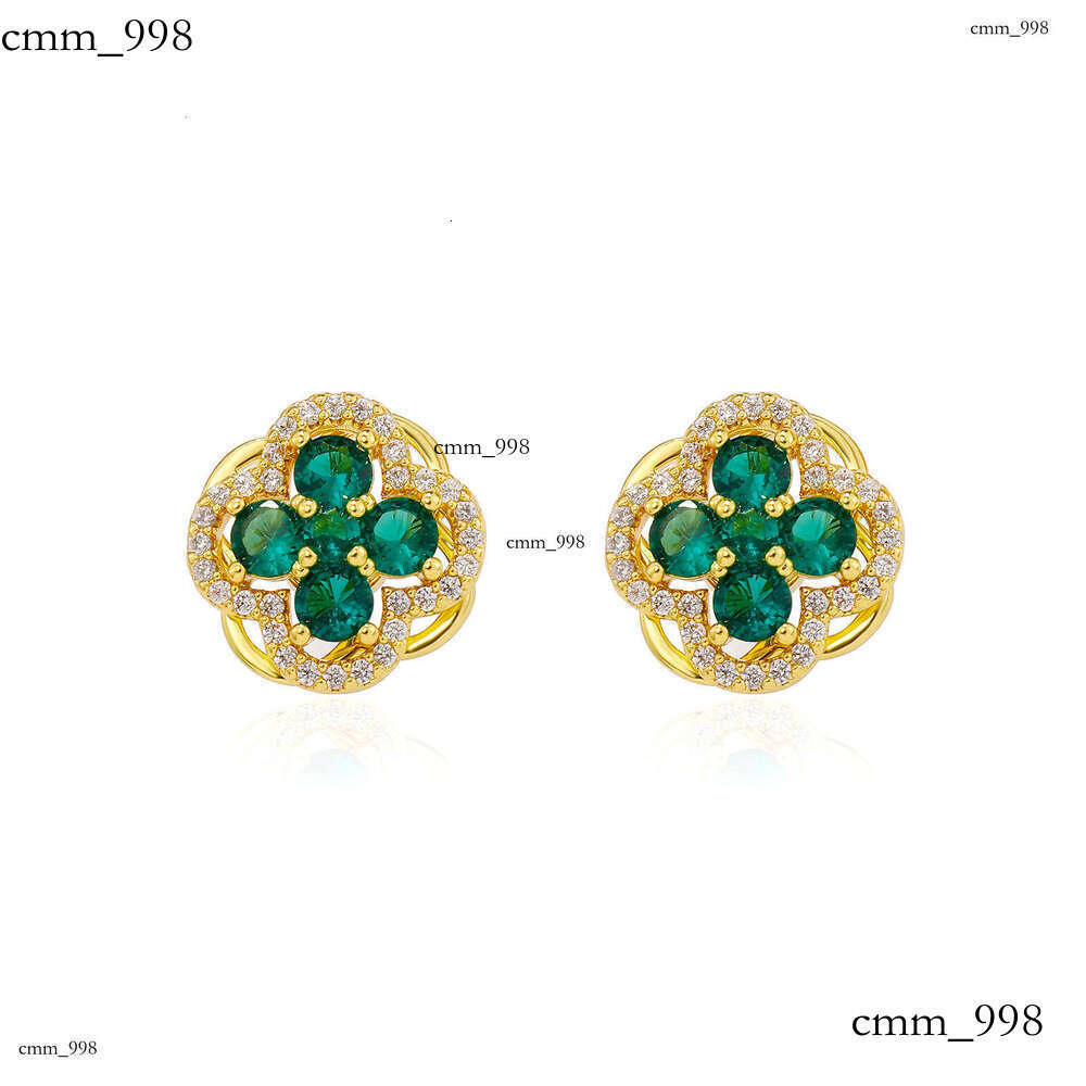 Chunhe Jingming Exquisite Earrings French Classic Fashion High-end Sense Jewelry Sterling Silver Zircon Temperament Trendy Cool Ear Hoops