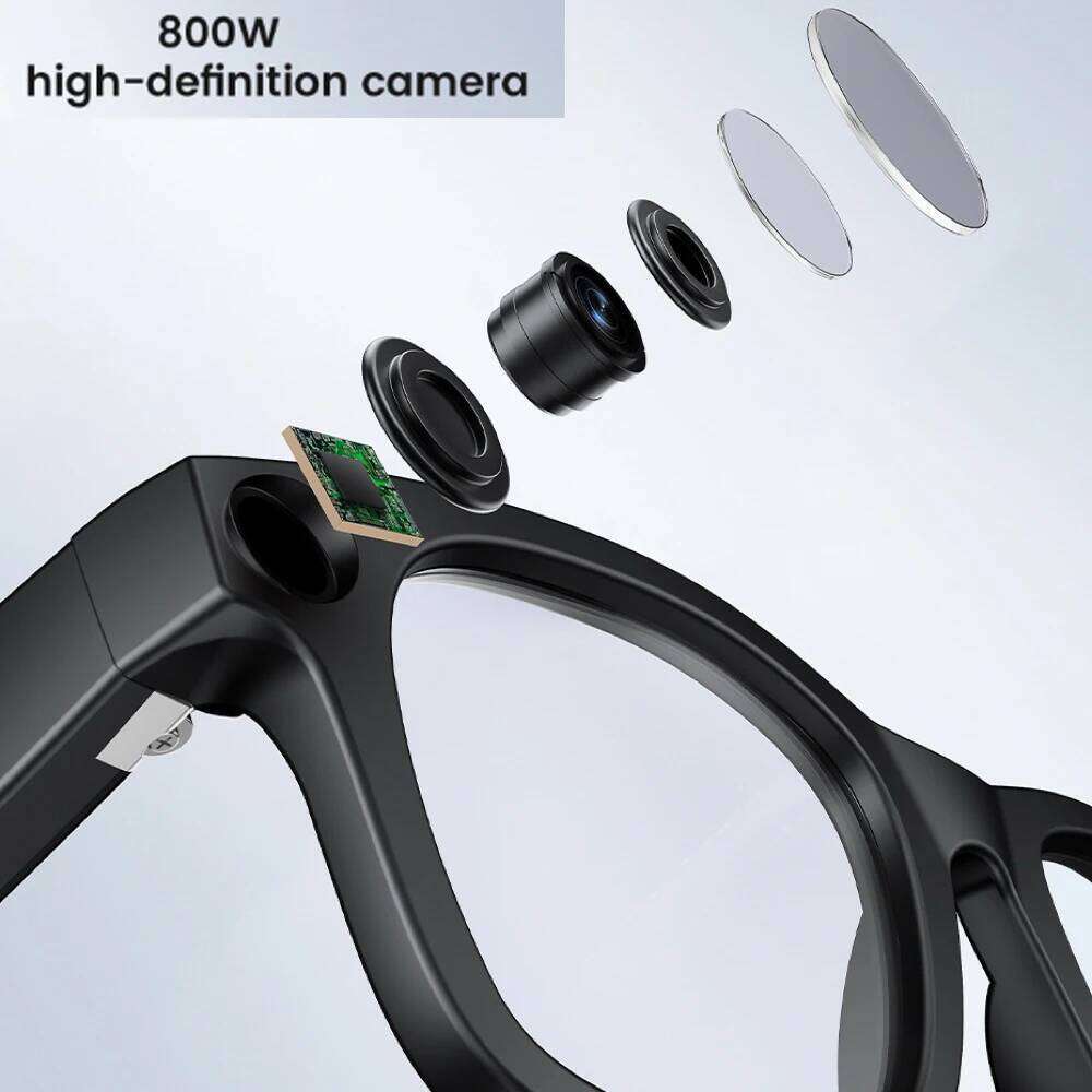 Fashion Glasses Real-Time Translation 800W Camera 1080P Video Recording Anti-Shake Smart Image Recognition Sunglasses
