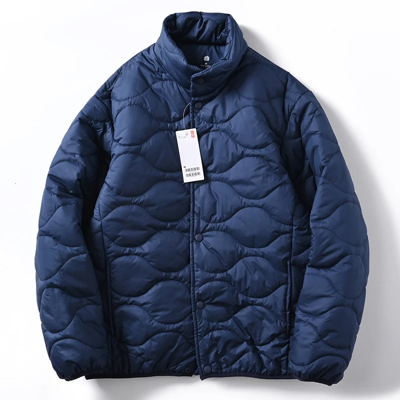 Lightweight Casual Cotton Jaet Mens Autumn Winter Faion Ci Sle Stand Collar Overstuffed Bread Cotton Coat 251011